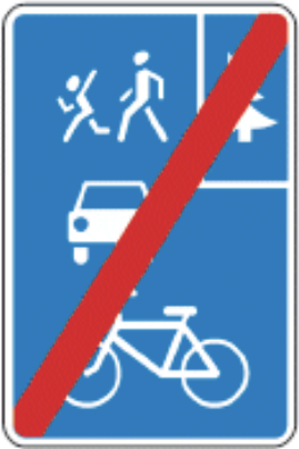 дорожный знак в миниатюре 5.40